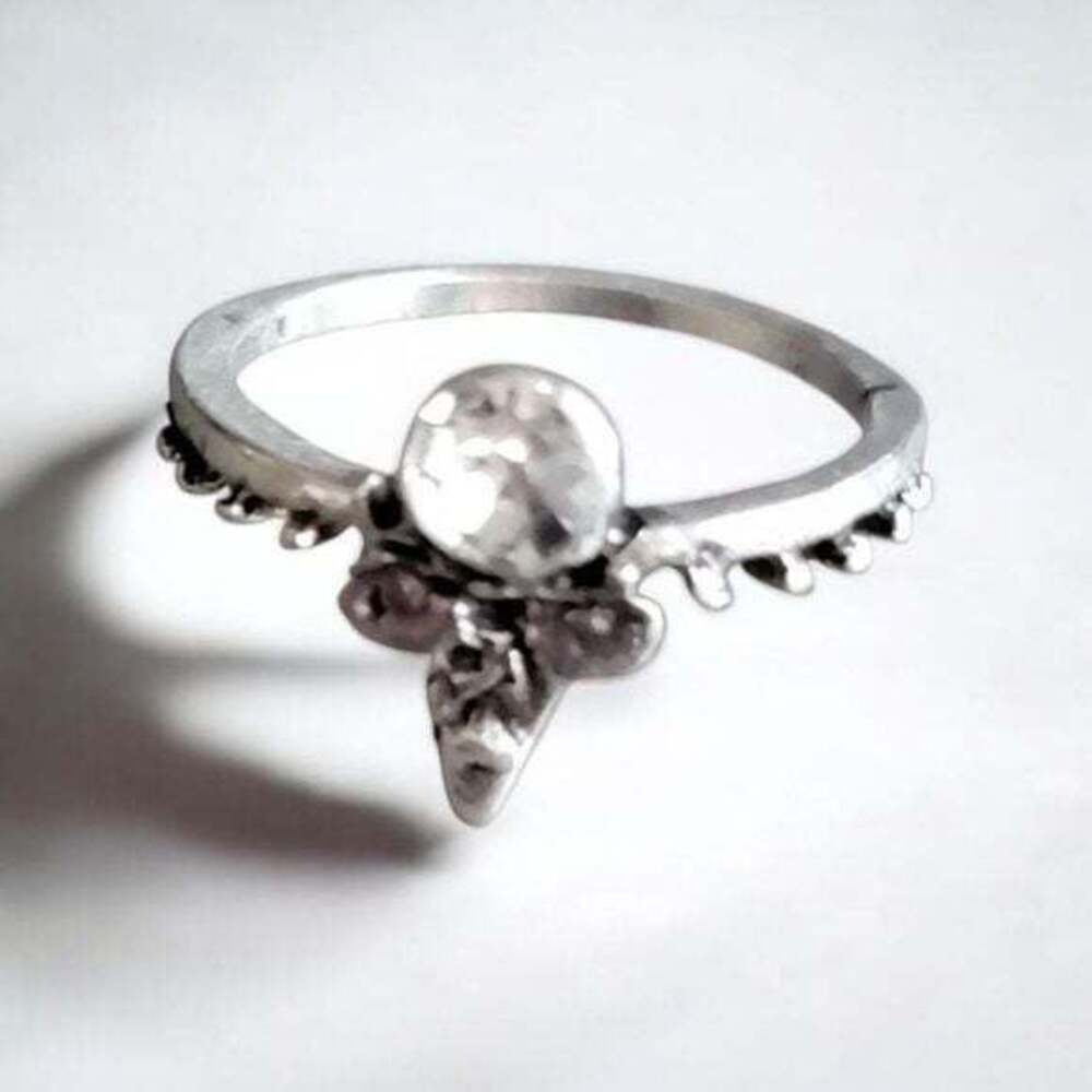 Silver And CZ Ring